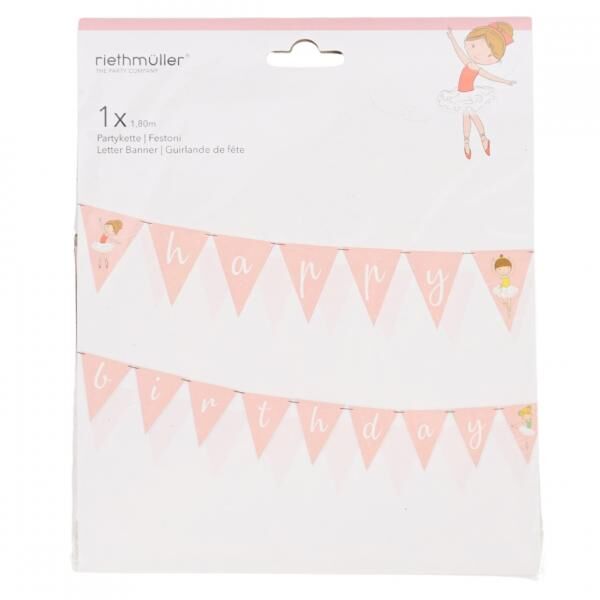 Happy Birthday Tänzer Girlande 180 cm
