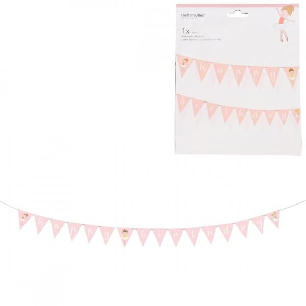 Happy Birthday Tänzer Girlande 180 cm