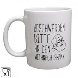 Mug Weihnachtsmann white 350ml