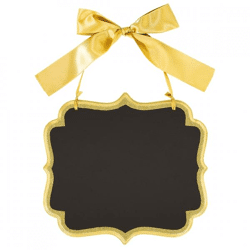 Kreidetafel Classic gold glitter 25 cm