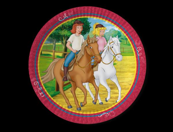 BIBI UND TINA - 8 Pappteller - 23 cm