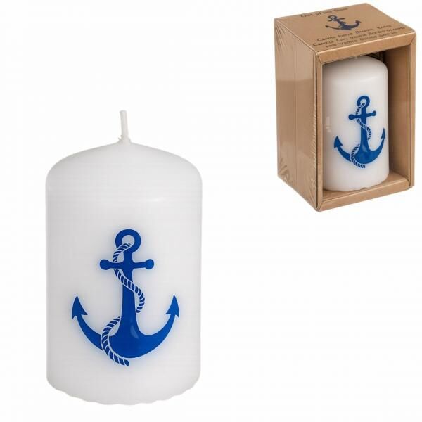 Out of the Blue Kerzenstummel Anker 6 x 8 cm