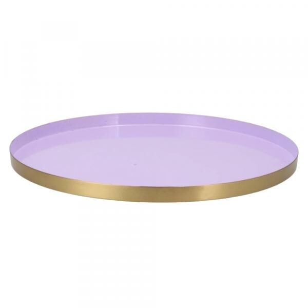 Tablett Marrakesch flieder gold 40 cm