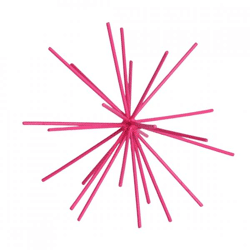 Housevitamin Ornament Feuerwerk Metall neon pink 15 cm