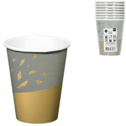 Folat drinkbekers wegwerp Golden Dawn 250 ml 8 stuks