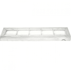 Schaal Polly Wood whitewash 45,5 cm