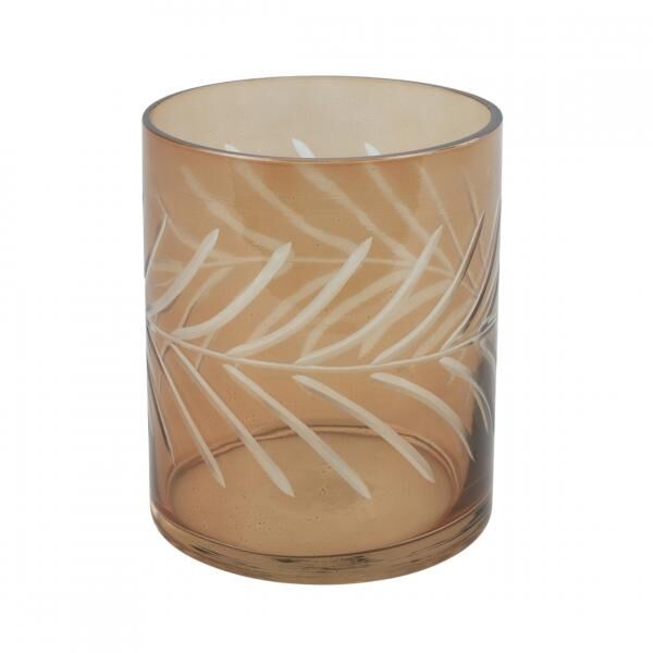 Countryfield Teelichthalter Vesta bernsteinfarben 14,5 cm