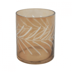 Countryfield theelichthouder Vesta amber 14,5 cm