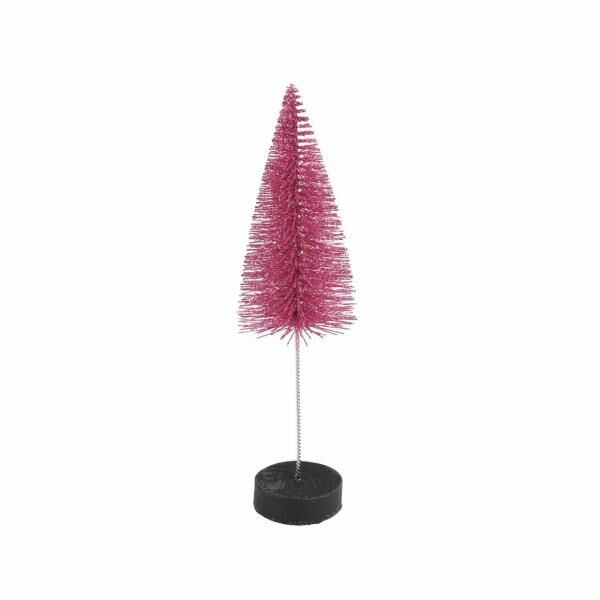 Countryfield Weihnachtsbaum auf Sockel Glitter rosa 20 cm