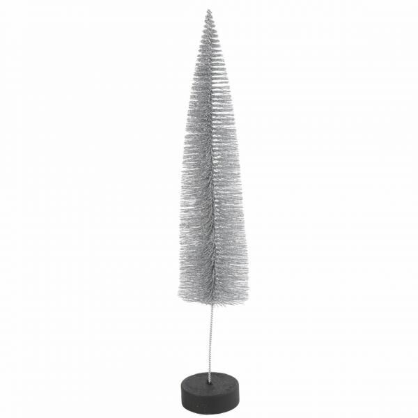 Countryfield Weihnachtsbaum auf Sockel Glitter silber 40 cm
