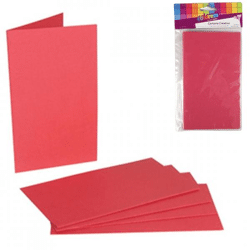 Menukaarten fuchsia 17 cm 5 stuks