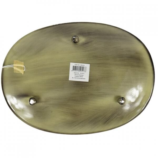 Tablett Olaf Metall grün 26,5 cm