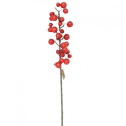 HBX Artificial branch Apple red 66 cm