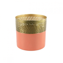 Countryfield Tea Light Holder Tina peach 10 cm