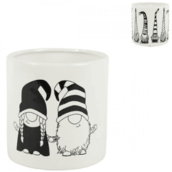 Bloempot Gnome 12 cm 2 assorti