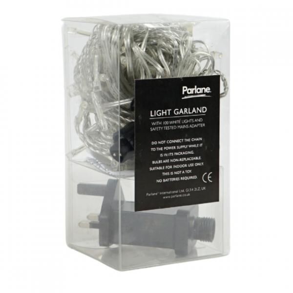 Parlane Lichtergirlande 100 LED UK Stecker 11 Meter