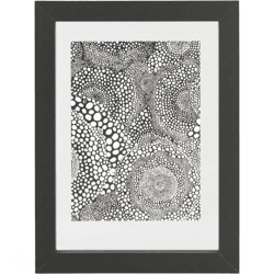 WOOOD Fotorahmen Blake Holz schwarz 26 x 37 cm