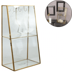 Jewelry storage cabinet gold colored 31 cm