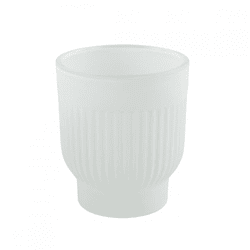 Countryfield Teelichthalter Tirza matt weiß 8,5 cm