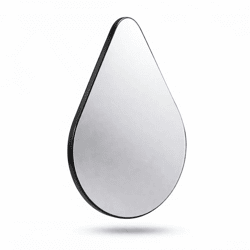 Len-Fra wandspiegel Riverside zwart 50 x 75 cm