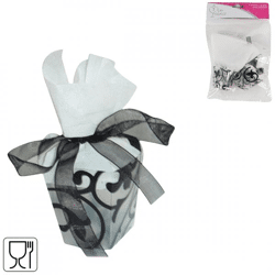 Miss france gift box black 5 cm set of 6