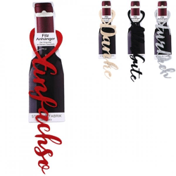 Stern Fabrik gift bottle pendant German felt 25 cm 4 assorted