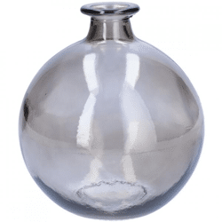 Vase Glas grau 17 cm