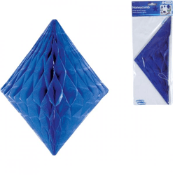 Folat honeycomb diamant blauw 30 cm