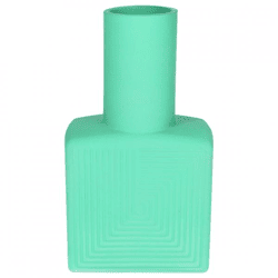 Vase Judy Square matte turquoise 22.5 cm