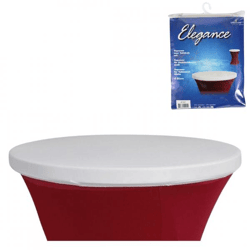 Elegance Topcover Stehtisch weiß 80 cm