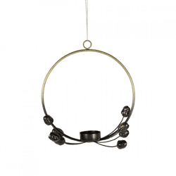 Hänge-Teelichthalter Cone Bronze 22,5 cm