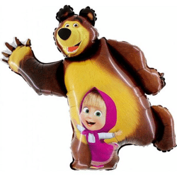 Masha and bear mini shape foil balloon