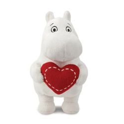 Moomin - Standing with Heart Plüschfigur - 17 cm