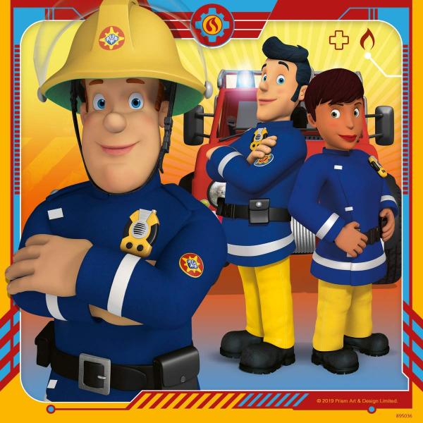 Feuerwehrmann Sam - Puzzle 3x49 Teile