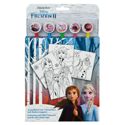 Disney Frozen 2 / Die Eiskönigin 2 -  Ausmalblock mit 5 Bundstiften