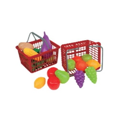 Happy People 45001 - Shopping basket with 2 assorted contents - 11 pieces