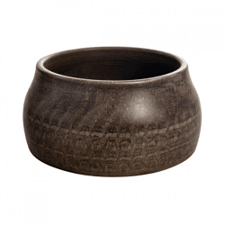 Bloempot Pyramid bruin 17 cm