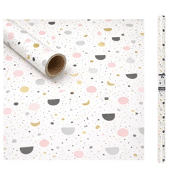 Horn Geschenkpapier weiß/rosa 200 x 70 cm