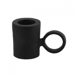 Candle holder Dobra metal black 7 cm