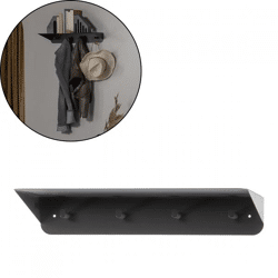 WOOOD Garderobenständer Kenan Metall schwarz 60 cm