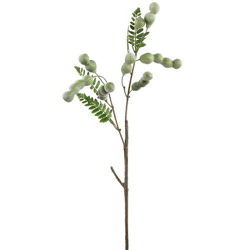 PTMD artificial berry branch green 65 cm