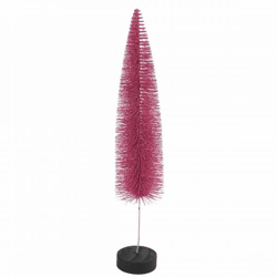 Countryfield Weihnachtsbaum auf Sockel Glitter rosa 40 cm