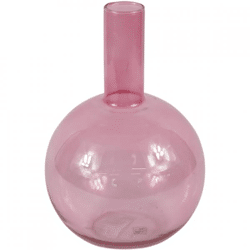 Vaas roze glas 30,5 cm