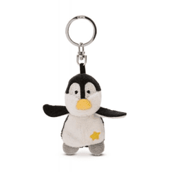Schlüsselanhänger Pinguin mit Stern - 5 cm