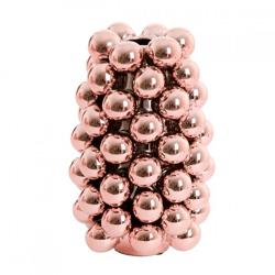 Light & Living vaas Biyang metallic licht roze 24 cm