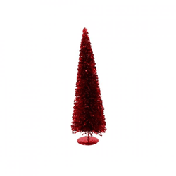 Kerstboom Sparkle Sequins rood 30 cm
