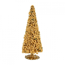 Kerstboom Sparkle Berry zand/goudkleurig 30 cm