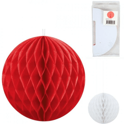 Honeycomb paper 25 cm 2 assorted set of 3 VE48