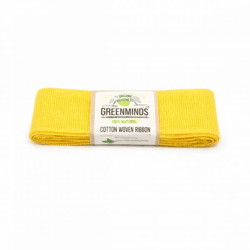 Greenminds Farbband Baumwolle gelb 2 m