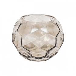 Hausvitamin Vase Muster grau 17 cm